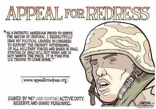 More than 2,000 Active duty soldiers stick out their necks to protest Iraq occupation